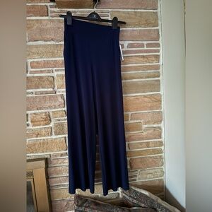 NWT Clara Sun Woo Navy full leg pocket pant XS
